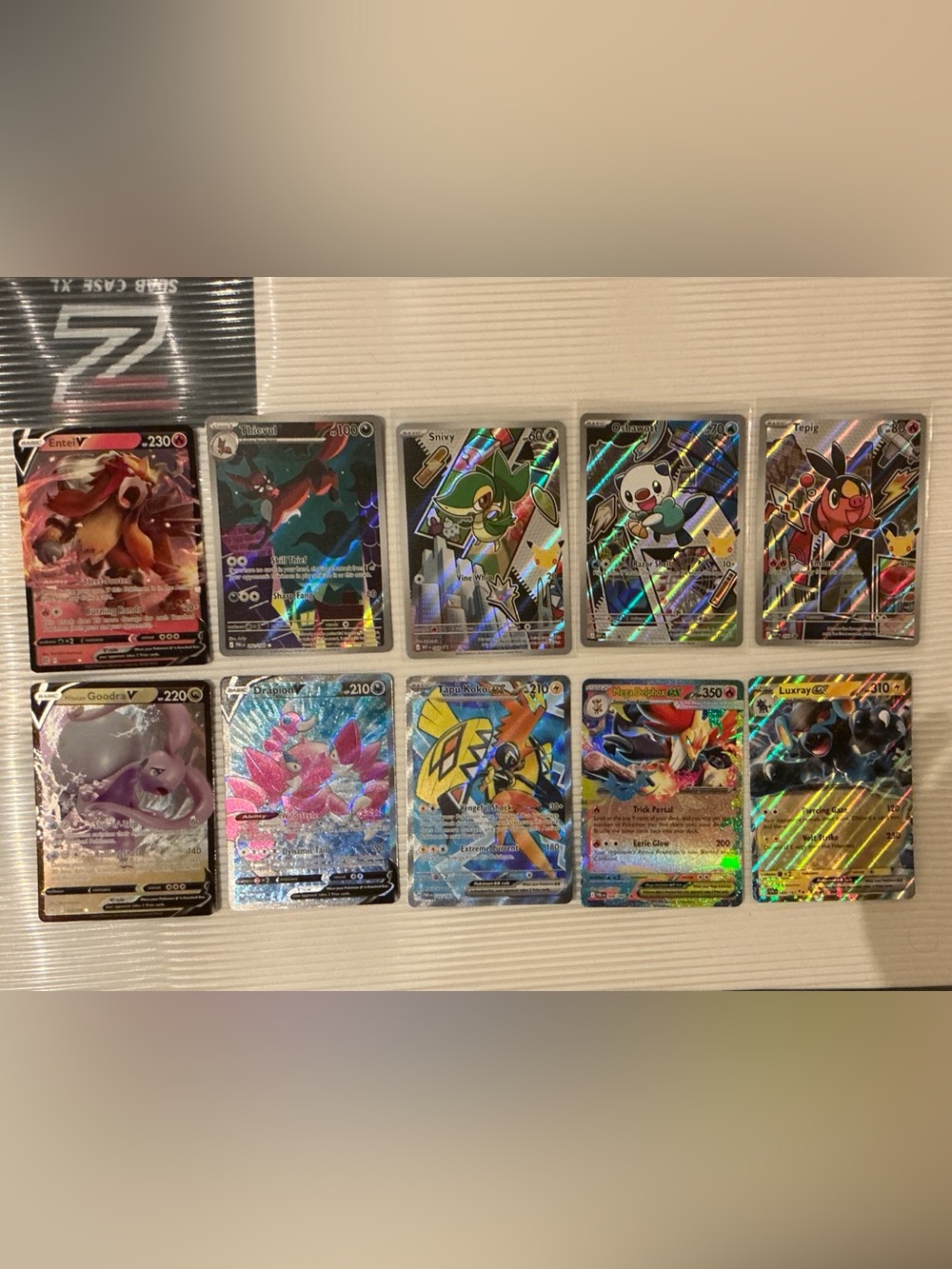 Pokémon Trading Card Lot [10] - Full Art Holographic Assortment (SWSH, SV, ME)